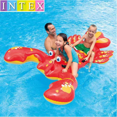intex57528 inflatable toy water realistic large lobster mount water playing float