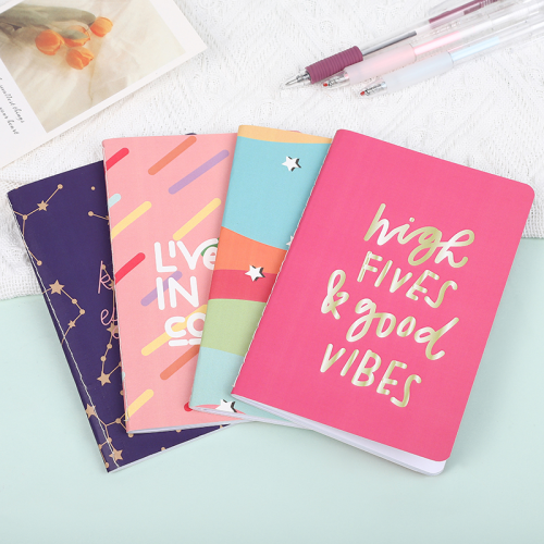 colorful starry sky flip portable notebook