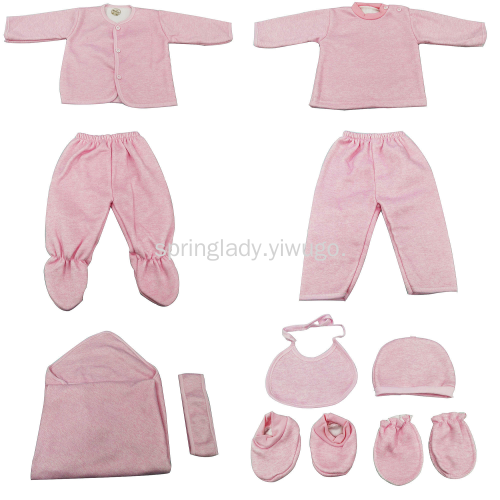 spring lady baby clothes thermal underwear newborn autumn and winter baby suit 10-piece children‘s clothing