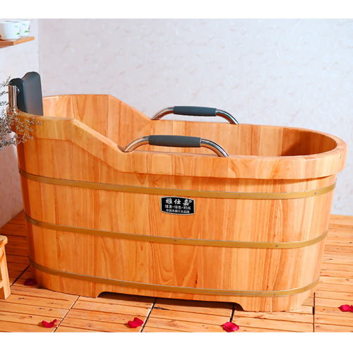 Adult Bath Wooden Barrel Bathtub Solid Wood Bathtub Household Wooden Bath Barrel Adult Body Bath Barrel