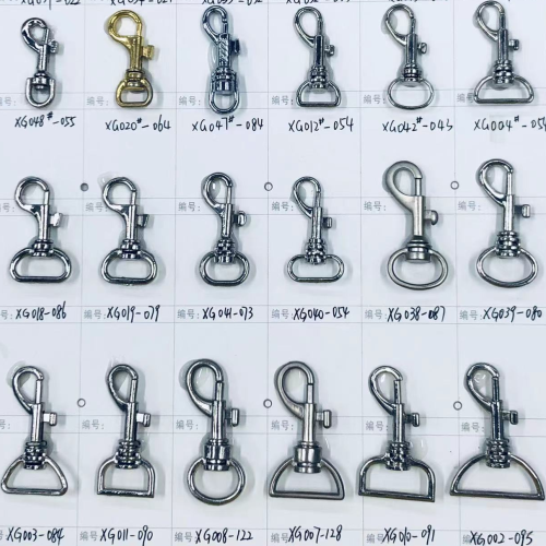 Factory Direct Sales Luggage Accessories Snap Hook Pet Chain Hooks Keychain Swivel Hook Lobster Buckle Climbing Button Carabiner