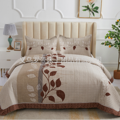 bed cover double-sided dual-purpose quilted pure cotton tatami cotton four-season universal bed sheet