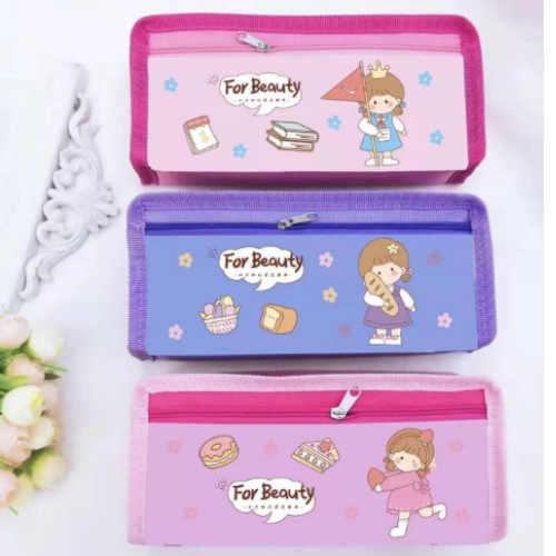 Fashion Classic Multifunctional Cartoon Student Pencil Case Pencil Bag Stationery Box Factory Direct Sales