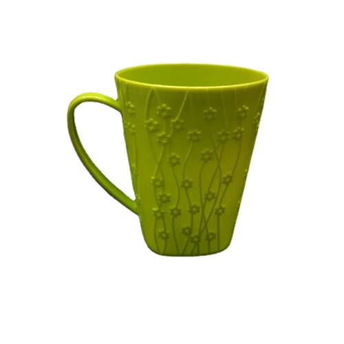 plastic surface carved flower mouthwash cup cup with handle multi-purpose drinking cup student drinking cup rs-200713