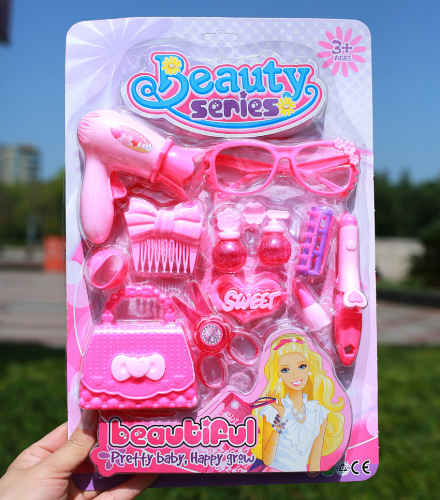 New Makeup Toys Princess Girls Playing House Children‘s Birthday Gifts Set Dressing Girls‘ Jewelry Set