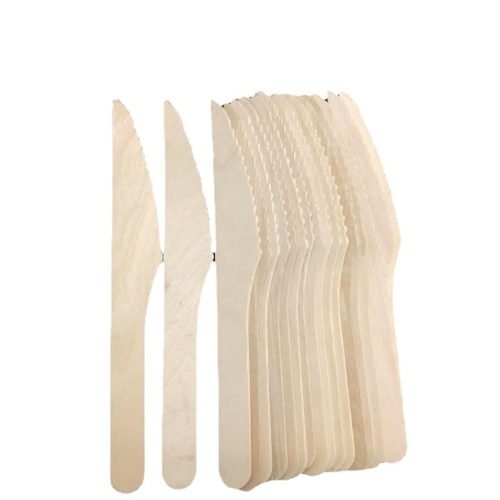 disposable wooden knife， fork and spoon wholesale western food 160 wood knife wooden fork wooden spoon e-commerce supply rs-600231