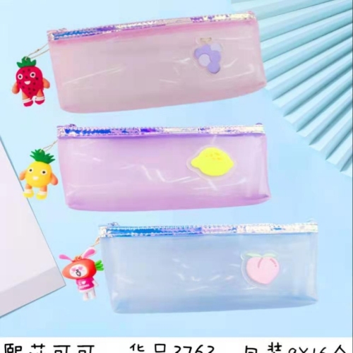 Top-Selling Product Fashion Transparent Mesh Student Pencil Case Pencil Bag Buggy Bag Factory Direct Sales Can Be Customized