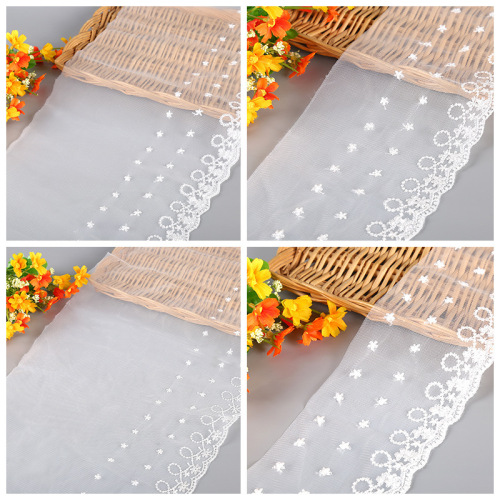 10/15/23/29cm shaping mesh embroidery lace accessories home fabric hair accessories barbie doll skirt clothing