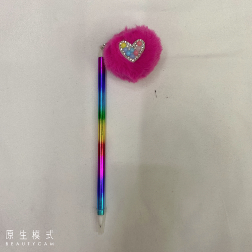 Factory Direct Sales New Fur Ball Pen Feather Pen Craft round Pen Handmade