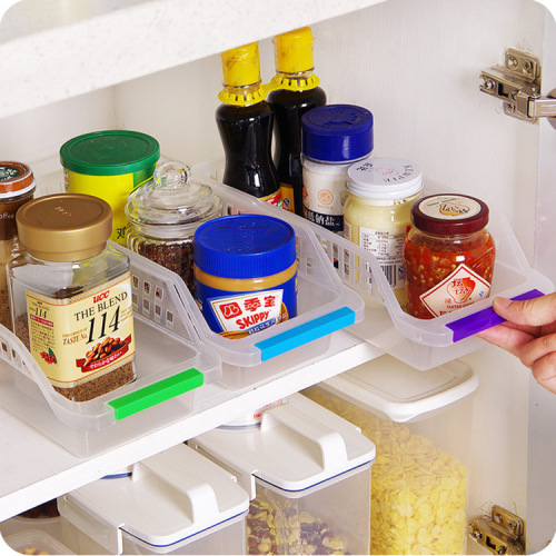 Japanese-Style Refrigerator Plastic Storage Basket Food and Beverage Drawer Storage Box Kitchen Sundries Organizing Box Storage Basket