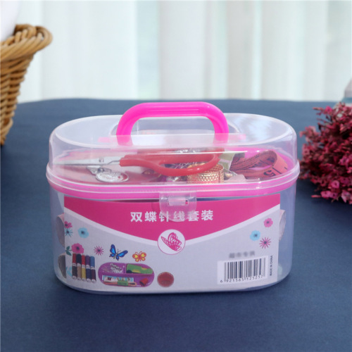 treasure chest portable sewing set hand sewing needle hand embroidery needlework cross stitch sewing box