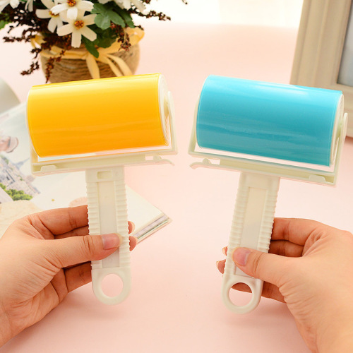 Washable Sticky Hair Remover Clothes Dust Roller Dust Removal Brush Sticky Hair Roller Sticky Hair Brush Non-Tearable Sticky Paper Wholesale 