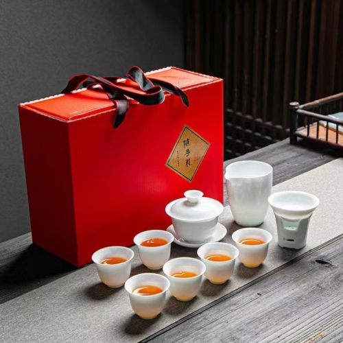 tea set teacup teapot travel tea set porcein gaiwan jingdezhen ceramic pot kung fu tea set tea tray tea pot