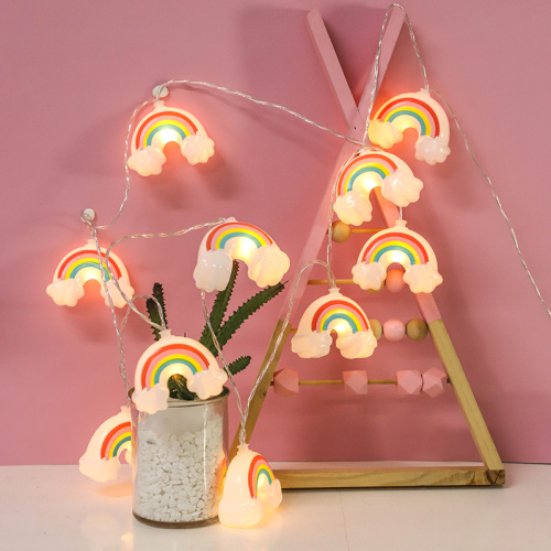led rainbow string lights home decoration lights string lights birthday party children‘s room pendant