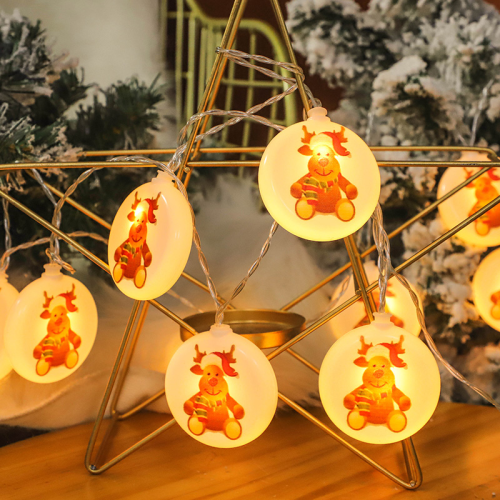 led deer string lights christmas decorative lights santa snowman colored lights string lights fireplace pendant