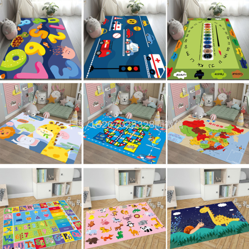 Qiansi Children‘s Bedside Carpet Game Mat Bedroom Blanket Carpet Full Carpet Printed Carpet Custom Carpet