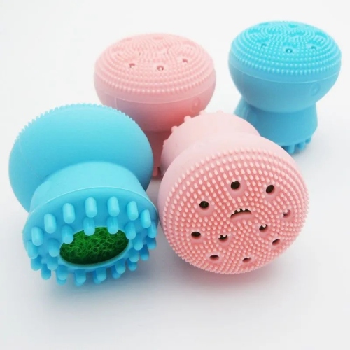 boxed single household daily life cleaning silicone cleansing brush face washing brush face cleaning brush