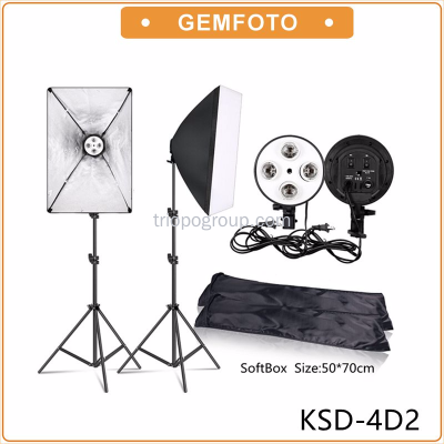 KSD-4D2 photography Lighting Kit 4 lamp SOFTBOX 50X70CM easy shooting
