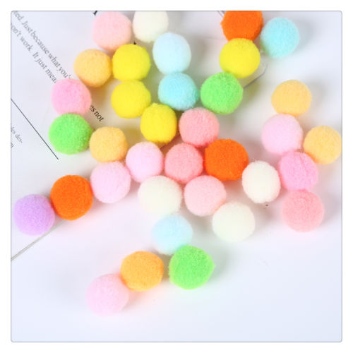 hot sale 2cm color polyester high elastic fur ball high quality environmental protection small pompon fur ball accessories lace spot wholesale