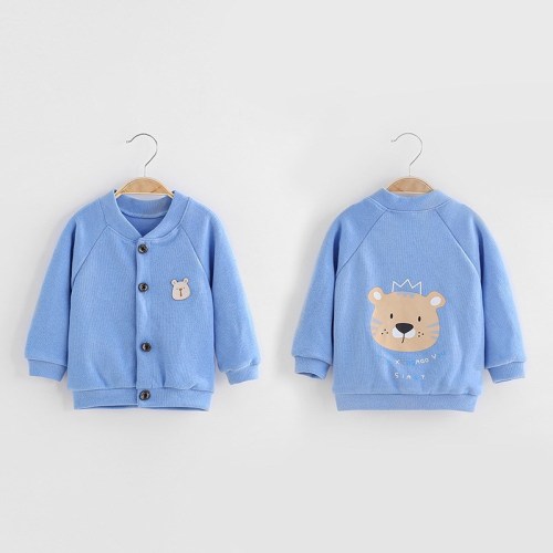 Baby Sweater Cardigan Girls‘ Coat Western Style Baby Sweater Boys‘ Spring and Autumn Clothing Top Children‘s Sweater Coat