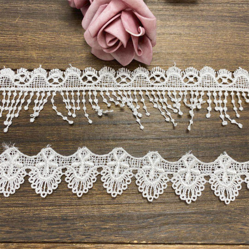 3cm Two Water Soluble Polyester Silk Lace Embroidery Lace Clothing Accessories factory Direct Stock