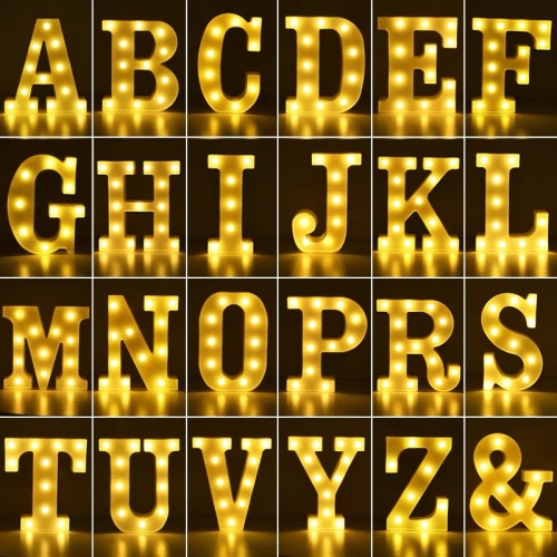 2022 New Ins Birthday Party Decoration Small Night mp Confession Creative Led Shape Letter Light