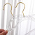 Plastic Transparent Acrylic Gold Powder Clothes Hanger Clothing Store Unisex Wear Crystal Clothes Hanger Ins Nordic Style Cloakroom Support