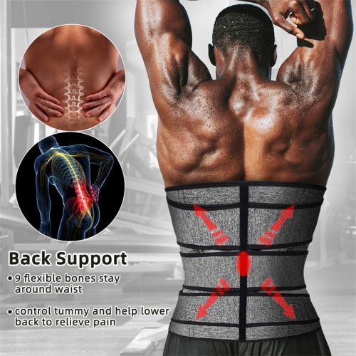 amazon europe and america men‘s sports fitness corset belt body shaping belt body shaping abdomen belt sweat contracting abdomen corset belt