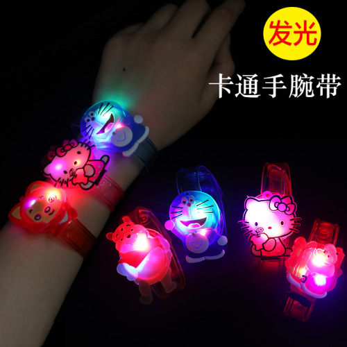 a variety of luminous cartoon creative watches flash wristband luminous bracelet children gift small toys wholesale