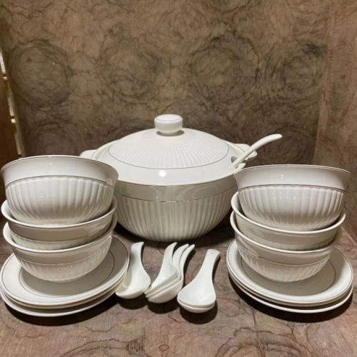 tableware suit ceramic tableware soup pot ceramic bowl ceramic pot tableware suit japanese soup pot kitchen supplies soup bowl