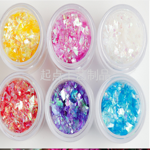 Magic Fingernail Glitter Sequined Shell Paper Candy Paper Fragments Festival Happy Drip Bottled DIY Series Colorful Fragments