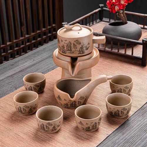 Tea Set Kung Fu Tea Set Course Ceramic Tea Set Ceramic Pot Tea Serving Pot Tea Cup Director Single Cup Scented Tea Cup Ceramic Cup