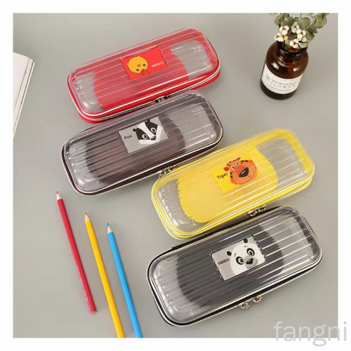 Factory Direct Sales Domestic and Foreign Trade Large Capacity Primary and Secondary School Students New Zipper Insert Pencil Case Stationery Bag Storage Bag Pencil Case