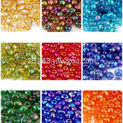 abc colored glass rice beads loose beads diy bracelet beaded colorful rice beads diy jewelry accessories factory direct