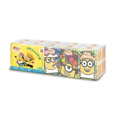 Mind Act upon Mind Minions Handkerchief Tissue Portable Small Bag Tissue Toilet Paper Facial Tissue out Napkin
