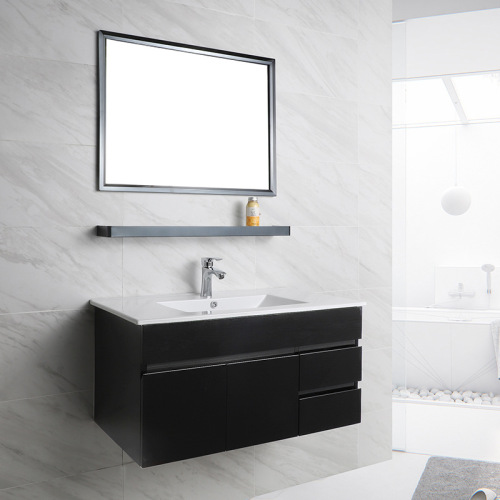 Light Luxury Bathroom Cabinet Combination Simple Modern Bathroom Wash Basin Rock Plate Washstand Set 5005