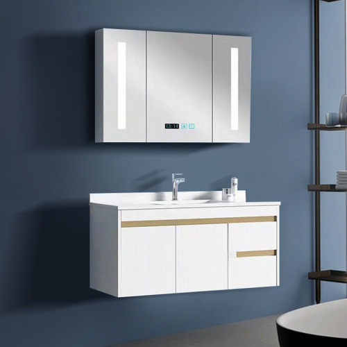 solid wood bathroom cabinet combination modern minimalist bathroom wash table wash basin wash basin cabinet body household