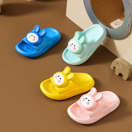 Children‘s Slippers New Summer Cute Cartoon Rabbit Kids Girls Outdoor Beach Soft Sole Children‘s Shoes 2022 Wholesale
