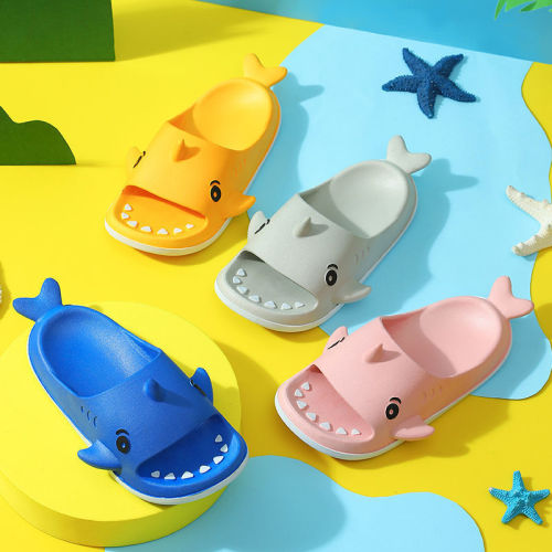 children‘s slippers summer new cute cartoon seafood fish boys outdoor wear beach soft bottom children‘s shoes 2022 wholesale