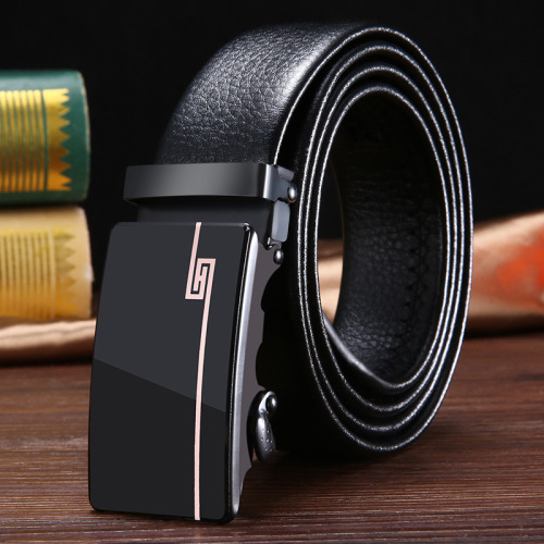 belt wholesale men‘s acrylic automatic buckle belt business automatic edging men‘s belt men‘s belt factory direct supply