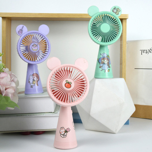 one meter factory new children‘s fun handheld small fan usb charging send diy stickers children and girls can desktop community group purchase