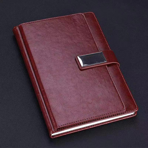 Business Magnetic Buckle Notebook Leather Surface diary Notebook Business Notes Customizable Logo 