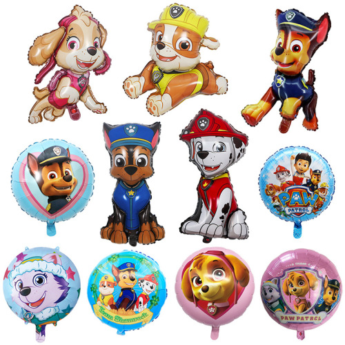 Genuine Dog Patrol Archie Cartoon Aluminum Balloon Children‘s Birthday Party Layout Paw Patrol Balloon