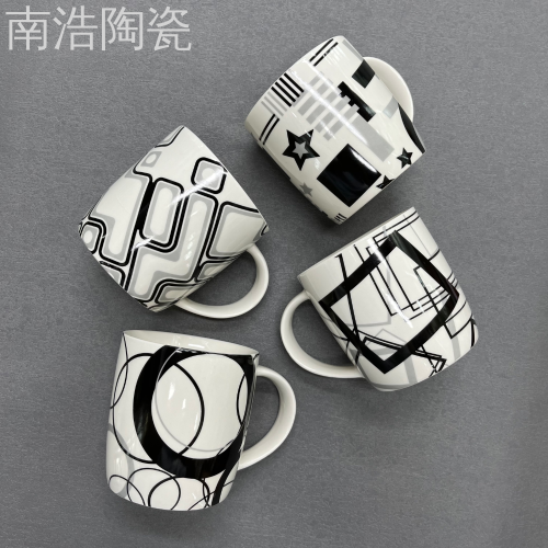Ceramic Cup Three-Dimensional Geometric Ceramic Mug Water Cup Coffee Cup Cup Foreign Trade Wholesale Gift Cup