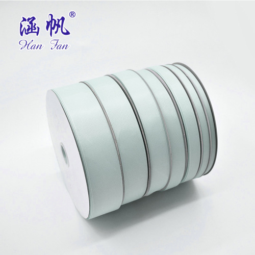 8154# multi-specification ribbed band printing gilding printing light blue green gift present cake box clothing decorative band