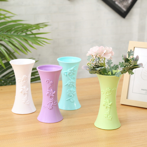 nordic Style PVC Vase Foreign Trade Supply Simple Simulation Vase 2 Yuan Shop Home Decoration Plastic Vase Wholesale