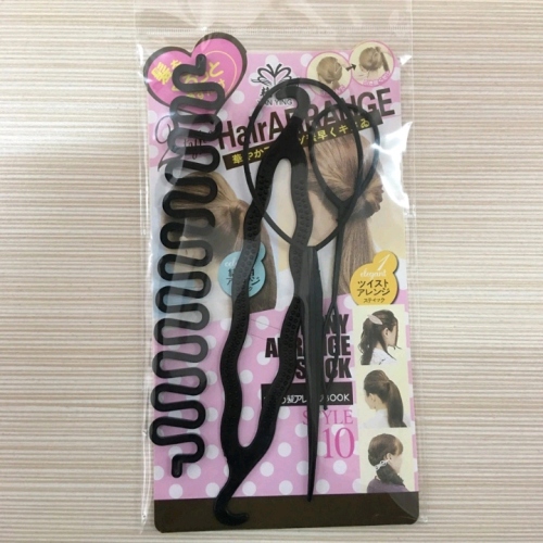 B Hair Puller Pin Four-Piece Set Korean Hair Band 4 PCs Set Set Comb Pte Tools Wholesale