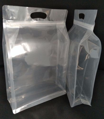 Spot Transparent eight-Side Sealed Self-Supporting Handbag Candy Scented Tea Rice Ziplock Bag Eight-Side Sealed Food Packaging Bag