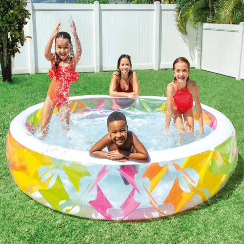 intex 56494 colorful adult family paddling pool inftable pool children ocean ball pool inftable toys