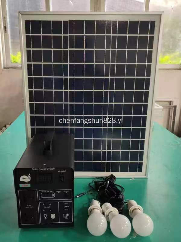 新款太阳能便携式小系统蓄电池发电机电源300W 500W详情5